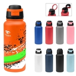 32 Oz. Full Color Pop Sip Recycled Stainless Steel Bottle