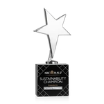 Tuscany Chrome Star VividPrint™ Award on Woodlawn Base-Black