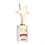 Tuscany Gold Star VividPrint™ Award on Lexington Base-Clear
