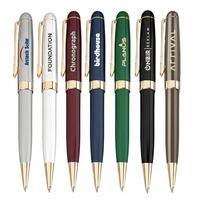 Twist action ballpoint pen with elegant enamel finish brass barrel.... from...