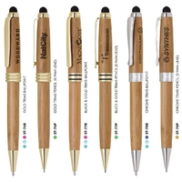 Eco-friendly mechanical pencil made of bamboo with accents, 0.9mm lead,...