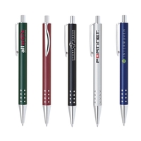 Brass click-action pen with a matte lacquer finish barrel and a... from ASI...