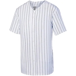 Augusta Sportswear Youth Pinstripe Full Button Baseball J...