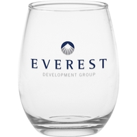 12 oz. stemless wine glass with rounded design and customization.... from ASI...