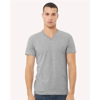 BELLA + CANVAS Unisex Heather CVC V-Neck Tee... from ASI 84358 S&S Activewear