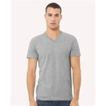 BELLA + CANVAS Unisex Heather CVC V-Neck Tee