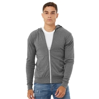 Unisex lightweight hooded full-zip t-shirt. Blank product.... from ASI 84358...