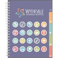 8.5" x 11" classic paperboard journal, foil imprint, die cut window,... from...