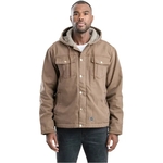 Berne Apparel Men's Vintage Washed Sherpa-Lined Hooded Ja...