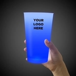 Blue LED Pint Glass