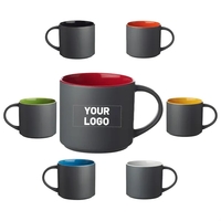 Stackable matte finish ceramic mug of 16 oz. capacity with 1... from ASI...