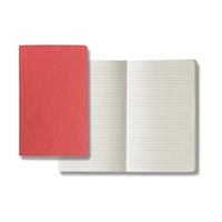 Journal with 64 ivory sheets of paper, saddle-stitched binding and...