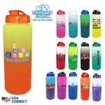 Mood™ 32 oz. Sports Bottle with Flip Top Cap, Full Color D