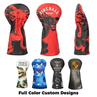 Driver head cover with full color digital printing on entire front... from...