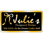 4" x 2" Rectangle ID Decal - Gold Polyester