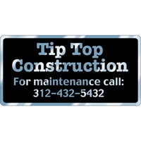 6" x 3" Rectangle ID Decal - Chrome