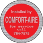 1.5" Circle ID Decal - Brushed Chrome