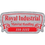 2.875" x 1.375" Banner Bubble- Brushed Chrome