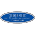 3.75" x 1.25" Oval ID Decal - Brushed Chrome