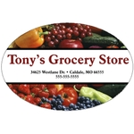 4.5" x 3" Kwik-Ship Oval Indoor Label