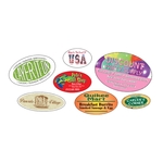 Oval Roll Labels 4-Color Process