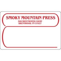 4" x 2.5" roll labels supplied on pressure-sensitive white matte paper.......