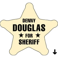 Sheriff Star Recognition Label