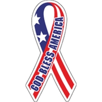 Roll of white gloss paper labels with patriotic "God Bless America"... from...