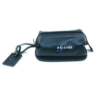 Toiletry bag with matching simulated leather ID tag and carry handle.... from...