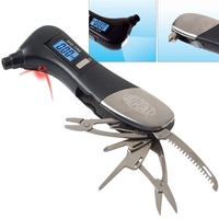 Safety hammer Multi-Tool with digital tire gauge.... from ASI 63698 Justin Case®