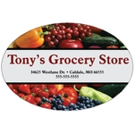 4.5" x 3" Kwik-Ship Digital Oval Decal