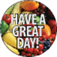 1" circle shaped decal made of clear polyester with adhesive backing... from...