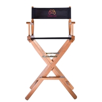 22" x 17" x 29" Beechwood director-style chair with flight blonde... from ASI...