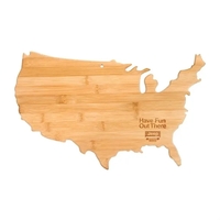 American state-shaped cutting/serving board made of bamboo.... from ASI 88060...