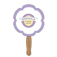 Hand Held Paper Fan - Flower 2