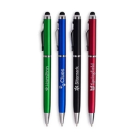 Twist action silm-bodied pen with a stylus. Comes in... from ASI 68850 Markon...
