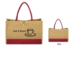 Jute Box Tote Bag