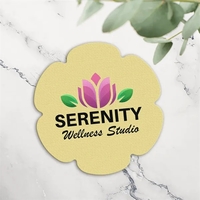 Flower shaped jar opener made of rubber, with a digital full-color... from...