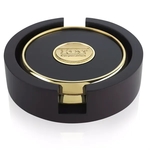 JAFFA® Two Round Coasters with Wood Tray