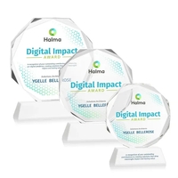 Acadian VividPrint™ Award on Newhaven Base - White... from ASI 84592 St Regis...