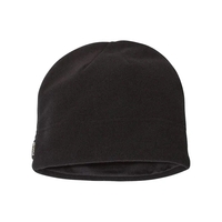 100% polyester microfleece beanie with tricot lining and moisture-wicking...