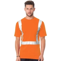 50/50 USA Made High Visibility Short Sleeve T-Shirt with ...... from ASI...