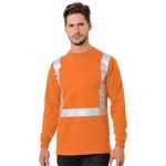 Bayside Unisex USA-Made 50/50 Hi-Visibility Long Sleeve P...