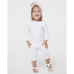 Rabbit Skins Infant Long Legged Baby Rib Bodysuit