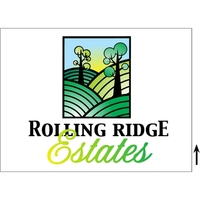 24" x 18" corrugated plastic 4CP sign with 3/16" thickness.... from ASI 89910...