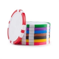 Poker chips with full color imprint on both sides.... from ASI 90859 Tempo...