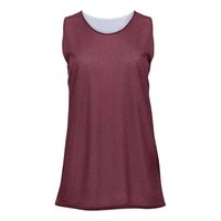 Women's reversible tank top constructed of double-layer mesh and available...