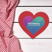 Heart shaped jar opener made of rubber, with a digital full-color... from ASI...