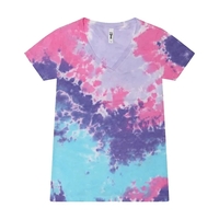 Colortone Women's Tie-Dyed V-Neck T-Shirt... from ASI 84358 S&S Activewear