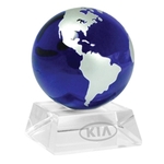 Elegant glass globe paperweight